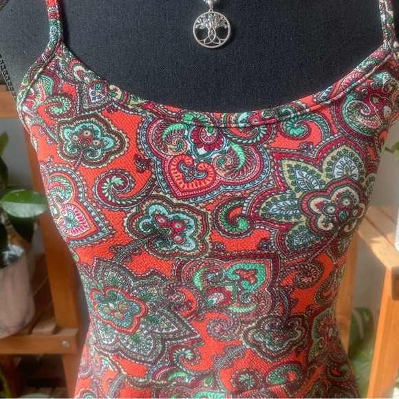 Rebel Sugar Paisley Boho Print Mini Dress/Tunic - Picture 2 of 8